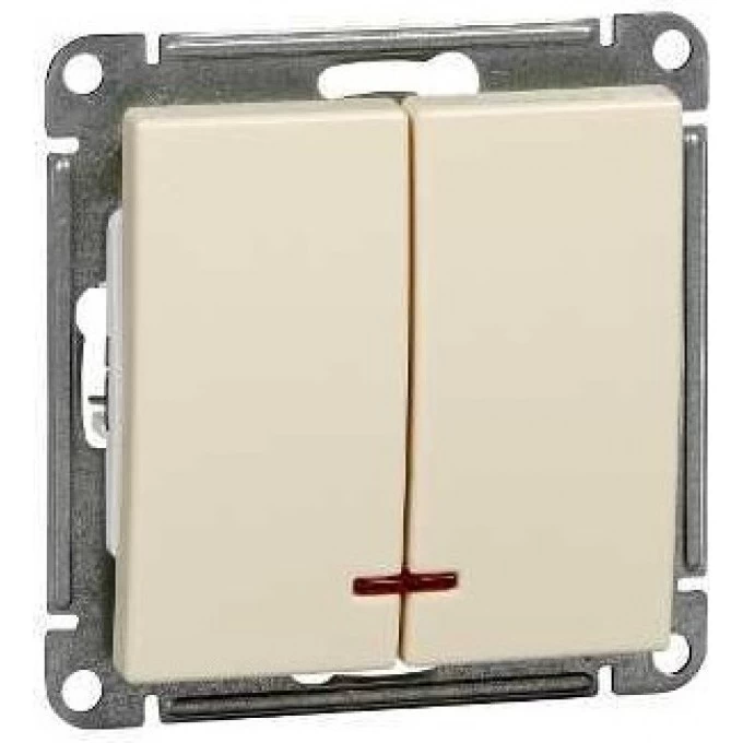 2-клавишный выключатель SCHNEIDER ELECTRIC W59 с подсветкой 10АХ, механизм, СЛОНОВАЯ КОСТЬ VS510-251-2-86 2-клавишный выключатель SCHNEIDER ELECTRIC W59 с подсветкой 10АХ, механизм, СЛОНОВАЯ КОСТЬ VS510-251-2-86