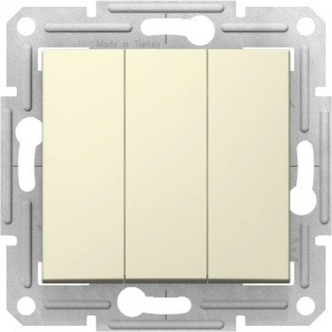 3-х клавишный выключатель SCHNEIDER ELECTRIC SEDNA, 10AX, 230В, БЕЖЕВЫЙ SDN0300647 3-х клавишный выключатель SCHNEIDER ELECTRIC SEDNA, 10AX, 230В, БЕЖЕВЫЙ SDN0300647