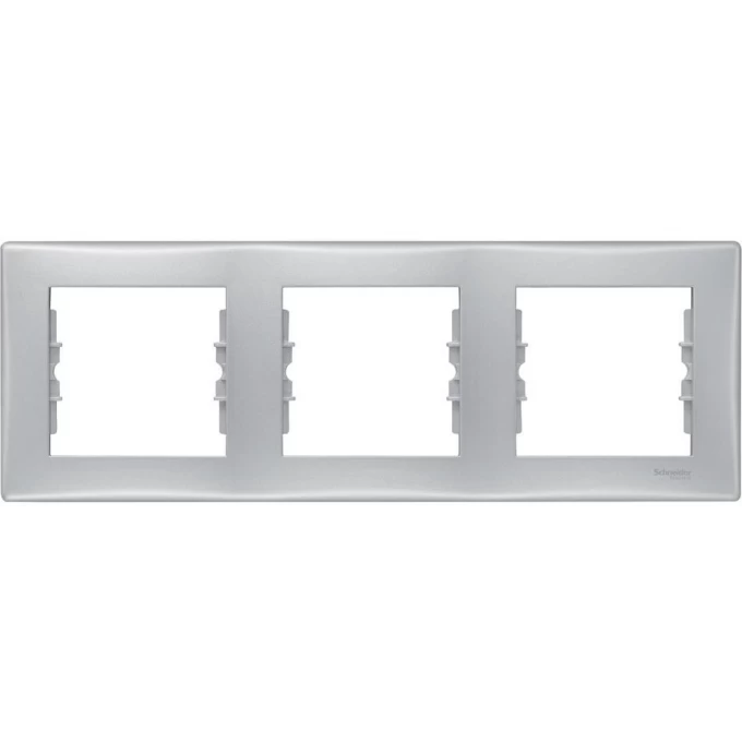 3-постовая рамка SCHNEIDER ELECTRIC SEDNA, горизонтальная, АЛЮМИНИЙ SDN5800560 3-постовая рамка SCHNEIDER ELECTRIC SEDNA, горизонтальная, АЛЮМИНИЙ SDN5800560