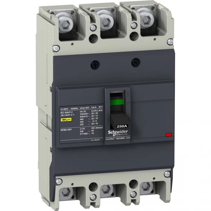 Автоматический выключатель 3P SCHNEIDER ELECTRIC EASYPACT EZC250N 25KA/400В 125 A EZC250N3125 Автоматический выключатель 3P SCHNEIDER ELECTRIC EASYPACT EZC250N 25KA/400В 125 A EZC250N3125