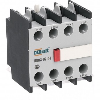 Приставка контактная DEKRAFT доп.контакты 4НЗ лицев