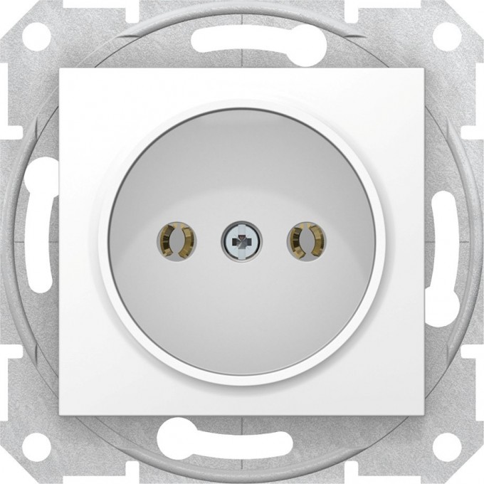 Розетка SCHNEIDER ELECTRIC SEDNA без зазем. конт., без защит. шторок, 16А, 250В, белый SDN2900121