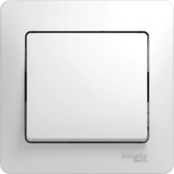 1-клавишный выключатель SCHNEIDER ELECTRIC GLOSSA, сх.1, 10АХ, в сборе, БЕЛЫЙ