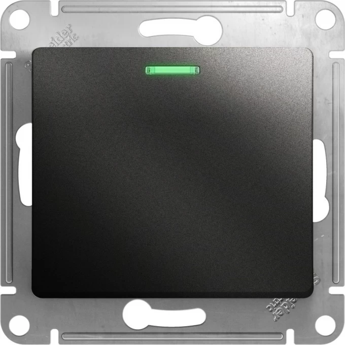 1-клавишный переключатель SCHNEIDER ELECTRIC GLOSSA с подсветкой, сх.6а, 10АХ, механизм, АНТРАЦИТ GSL000763 1-клавишный переключатель SCHNEIDER ELECTRIC GLOSSA с подсветкой, сх.6а, 10АХ, механизм, АНТРАЦИТ GSL000763
