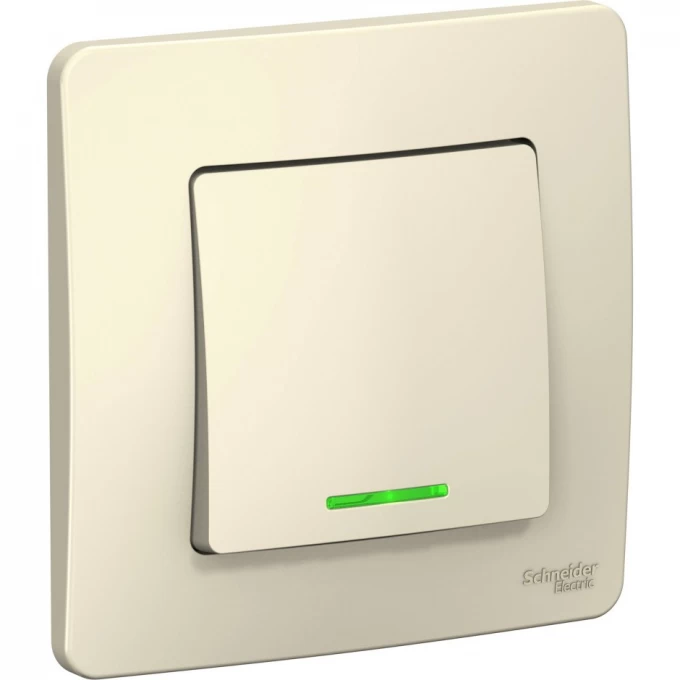 1-клавишный выключатель SCHNEIDER ELECTRIC BLANCA (cх.1) с подсветкой,6А, 250B, МОЛОЧНЫЙ BLNVS006112 1-клавишный выключатель SCHNEIDER ELECTRIC BLANCA (cх.1) с подсветкой,6А, 250B, МОЛОЧНЫЙ BLNVS006112