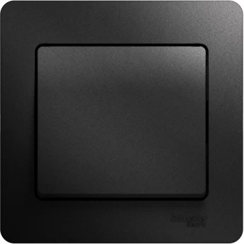1-клавишный выключатель SCHNEIDER ELECTRIC GLOSSA, сх.1, 10АХ, в сборе, АНТРАЦИТ