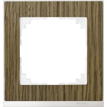 1-постовая рамка SCHNEIDER ELECTRIC MERTEN M-PURE DECOR, ДУБ/БЕЛЫЙ, SM