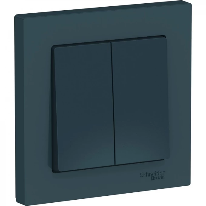 2-клавишный выключатель SCHNEIDER ELECTRIC ATLASDESIGN в сборе, ИЗУМРУД ATN000852 2-клавишный выключатель SCHNEIDER ELECTRIC ATLASDESIGN в сборе, ИЗУМРУД ATN000852