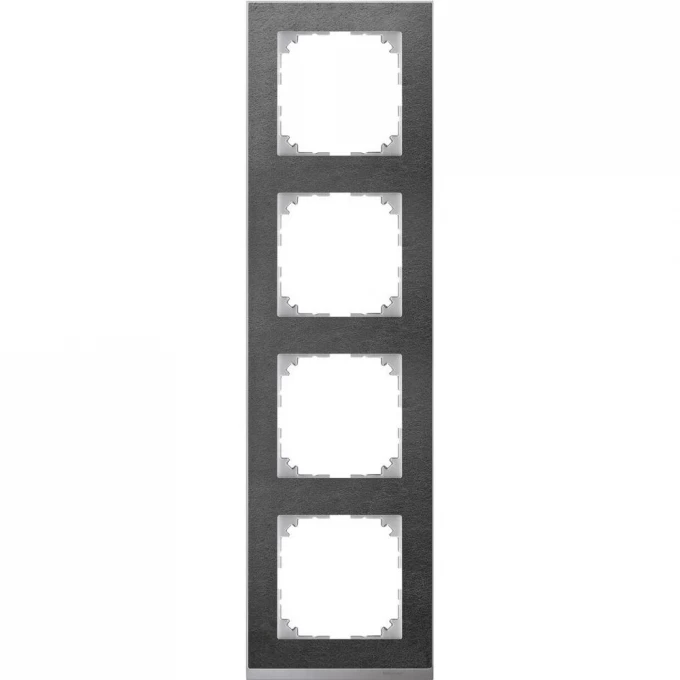 4-постовая рамка SCHNEIDER ELECTRIC MERTEN M-PURE DECOR, СЛАНЕЦ/АЛЮМИНИЙ, SM MTN4040-3669 4-постовая рамка SCHNEIDER ELECTRIC MERTEN M-PURE DECOR, СЛАНЕЦ/АЛЮМИНИЙ, SM MTN4040-3669