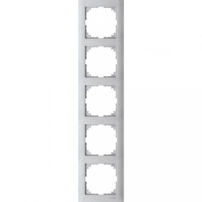5-постовая рамка SCHNEIDER ELECTRIC MERTEN M-PURE, АЛЮМИНИЙ, SM MTN4050-3660