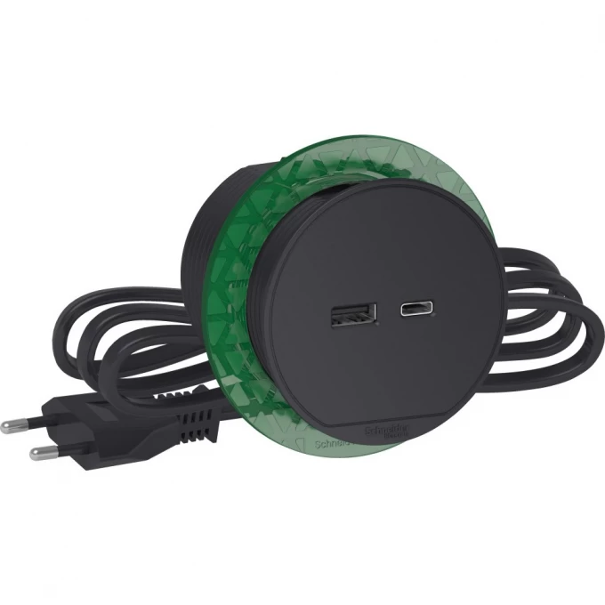 Блок розеточный SCHNEIDER ELECTRIC UNICA SYSTEM+ USB тип (А+С) АНТРАЦИТ INS44009 Блок розеточный SCHNEIDER ELECTRIC UNICA SYSTEM+ USB тип (А+С) АНТРАЦИТ INS44009