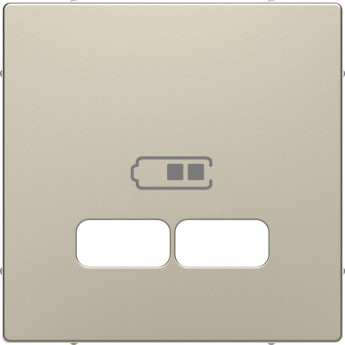 Центральная накладка SCHNEIDER ELECTRIC MERTEN D-LIFE для USB механизма 2,1А, САХАРА