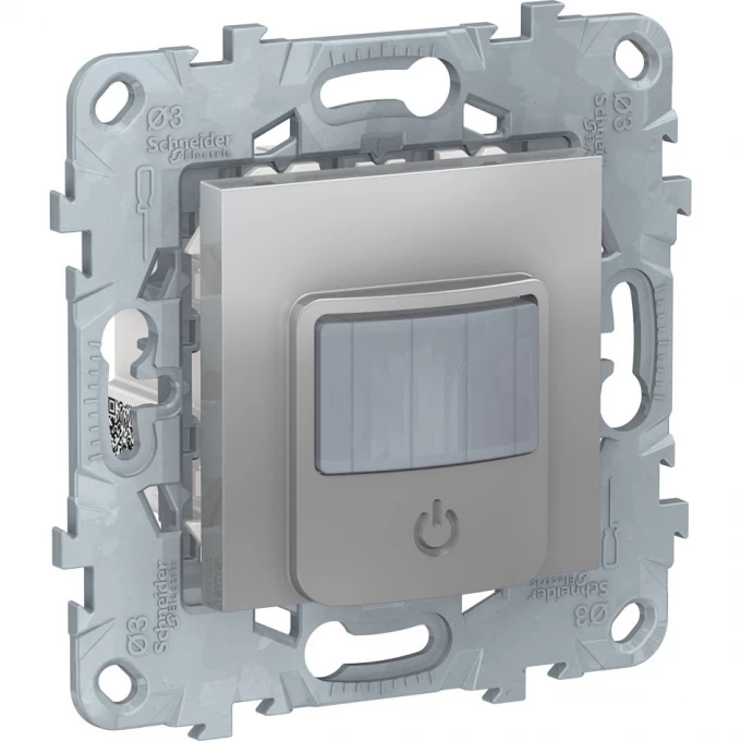 Датчик движения с выключателем SCHNEIDER ELECTRIC UNICA NEW, 10А, алюминий NU552530 Датчик движения с выключателем SCHNEIDER ELECTRIC UNICA NEW, 10А, алюминий NU552530
