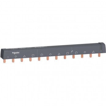 Гребенчатая шинка 4П (NL1L2L3…) 12 МОД.18ММ 100А разрезаемая Гребенчатая шинка 4П (NL1L2L3…) 12 МОД.18ММ 100А разрезаемая