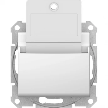 Карточный выключатель SCHNEIDER ELECTRIC SEDNA, 10А, 250В, БЕЛЫЙ