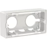 Коробка для открытой установки SCHNEIDER ELECTRIC UNICA NEW, 2-постовая, белый NU800418