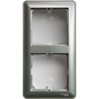 Коробка SCHNEIDER ELECTRIC W59 подъемная для наружного монтажа с рамкой 2-местная, ШАМПАНЬ
