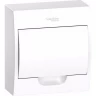 Корпус навесной с белой дверцей SCHNEIDER ELECTRIC EASY9 1ряд/8мод,IP40,IK07,63А,2 клеммы,Россия EZ9E108P2SRU