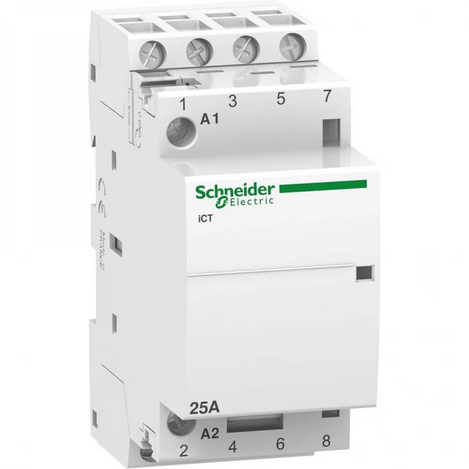 Модульный контактор SCHNEIDER ELECTRIC ACTI9 iCT25A 4НО 24В АС 50ГЦ A9C20134 Модульный контактор SCHNEIDER ELECTRIC ACTI9 iCT25A 4НО 24В АС 50ГЦ A9C20134