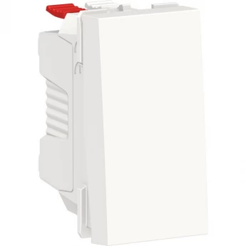 Переключатель 1-клавишный SCHNEIDER ELECTRIC UNICA MODULAR, сх. 6, 10 AX, 250 В, 1 модуль, белый