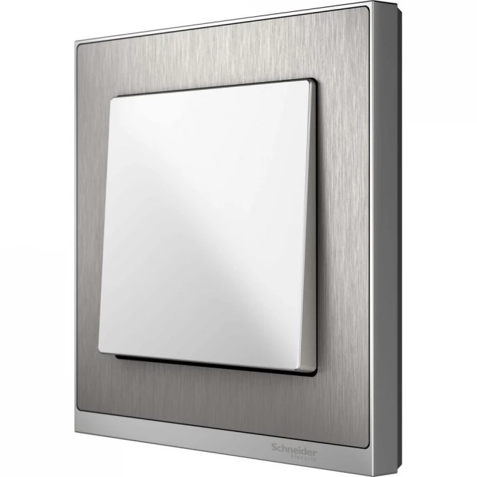 Рамка SCHNEIDER ELECTRIC M-PURE DECOR 1 пост, нержавеющая сталь/алюминий, SM MTN4010-3646 Рамка SCHNEIDER ELECTRIC M-PURE DECOR 1 пост, нержавеющая сталь/алюминий, SM MTN4010-3646