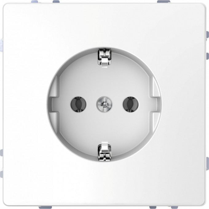 Розетка SCHNEIDER ELECTRIC MERTEN D-LIFE 16А, с заземлением, без шторок, белый лотос MTN2301-6035
