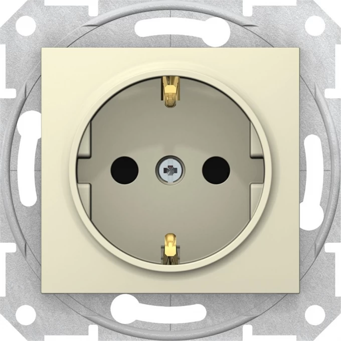 Розетка SCHNEIDER ELECTRIC SEDNA c з/к, со шторками, быстрозажимные контакты, бежевый SDN3001747 Розетка SCHNEIDER ELECTRIC SEDNA c з/к, со шторками, быстрозажимные контакты, бежевый SDN3001747