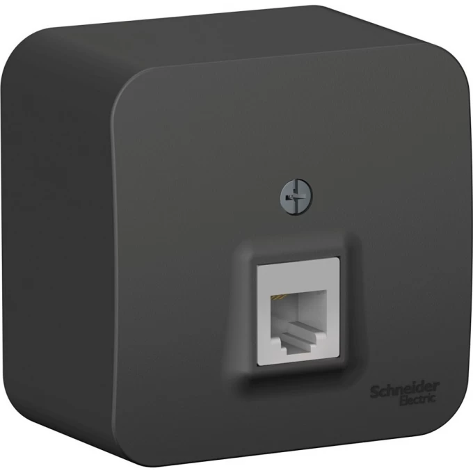 Розетка телефонная SCHNEIDER ELECTRIC BLANCA RJ11, с изолирующей пластиной, АНТРАЦИТ BLNIA011006 Розетка телефонная SCHNEIDER ELECTRIC BLANCA RJ11, с изолирующей пластиной, АНТРАЦИТ BLNIA011006