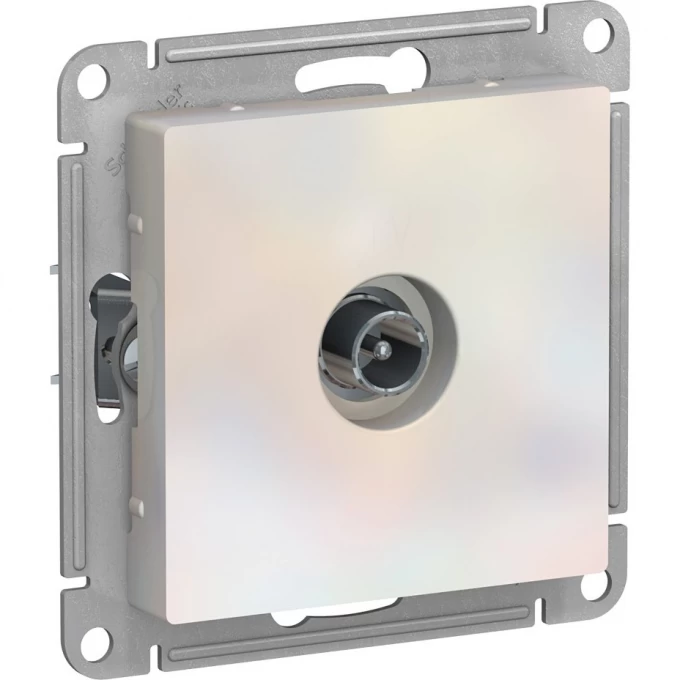 TV розетка SCHNEIDER ELECTRIC ATLASDESIGN проходная, механизм, ЖЕМЧУГ ATN000492 TV розетка SCHNEIDER ELECTRIC ATLASDESIGN проходная, механизм, ЖЕМЧУГ ATN000492