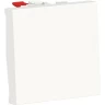 Выключатель 1-клавишный SCHNEIDER ELECTRIC UNICA MODULAR, кнопочный, сх. 1, 10 A, 2 модуля, белый NU320618
