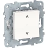 Выключатель клавишный SCHNEIDER ELECTRIC UNICA NEW Wiser управление жалюзи, белый NU550818
