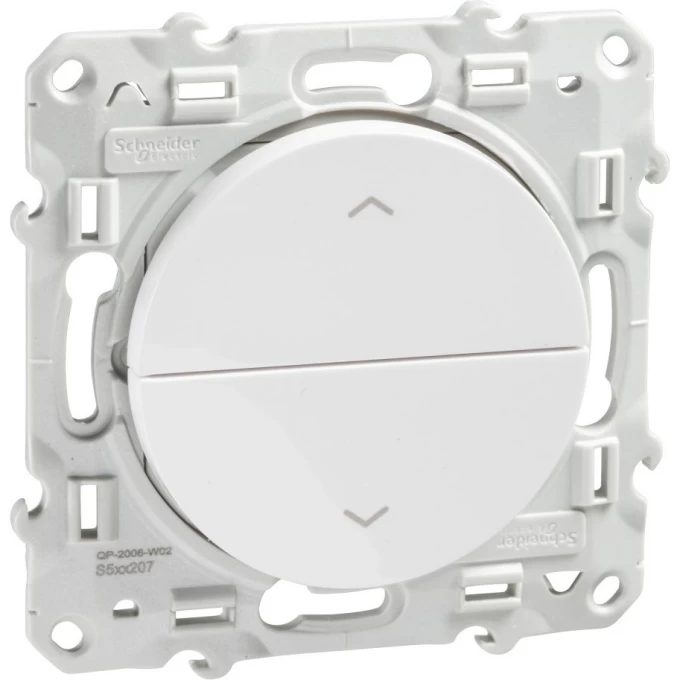 Выключатель SCHNEIDER ELECTRIC ODACE для жалюзи, 2-кнопочный, 3-позиционный, 6 А, сх. 1а, БЕЛЫЙ S52R207 Выключатель SCHNEIDER ELECTRIC ODACE для жалюзи, 2-кнопочный, 3-позиционный, 6 А, сх. 1а, БЕЛЫЙ S52R207