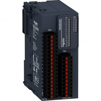 Дискретный модуль расширения SCHNEIDER ELECTRIC MODICON ТМ3- 24 вх/вых, реле, пружинные клеммы