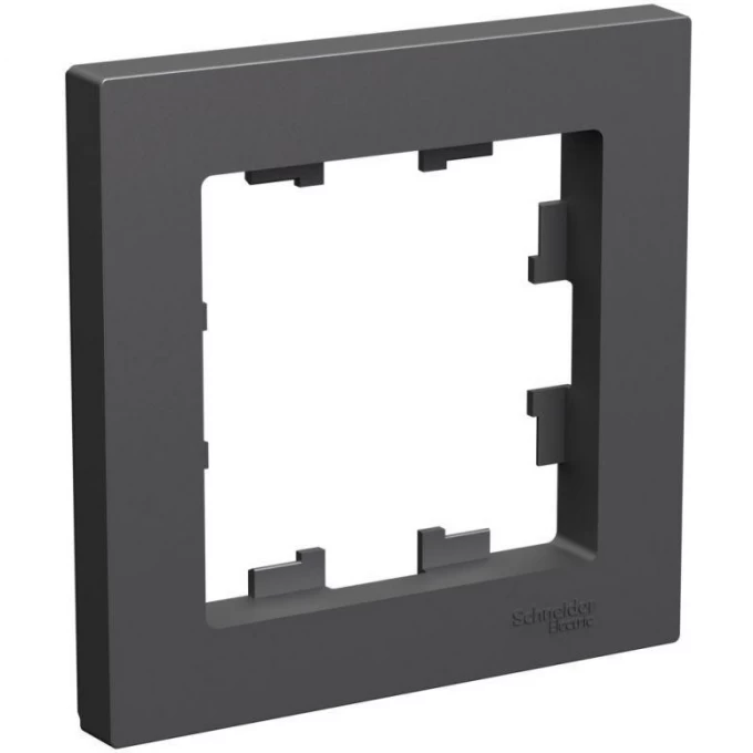 Рамка 1-постовая SCHNEIDER ELECTRIC ATLASDESIGN базальт ATN001401 Рамка 1-постовая SCHNEIDER ELECTRIC ATLASDESIGN базальт ATN001401