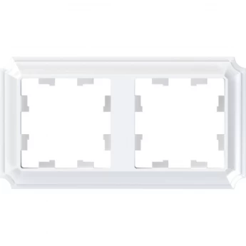 Рамка 2-постовая SCHNEIDER ELECTRIC ATLASDESIGN Antique универсальная, белый