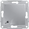 Розетка SCHNEIDER ELECTRIC SEDNA с зазем. конт., с защ. шторк., с крышк., IP44, алюминий SDN3100360
