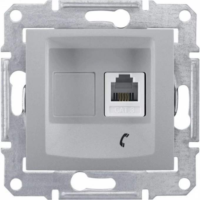 Розетка телефонная SCHNEIDER ELECTRIC SEDNA RJ11, АЛЮМИНИЙ SDN4101160 Розетка телефонная SCHNEIDER ELECTRIC SEDNA RJ11, АЛЮМИНИЙ SDN4101160