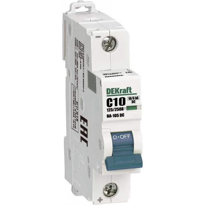 Автоматический выключатель SCHNEIDER ELECTRIC DEKRAFT ВА105-1P-010A-C-DC 13378DEK Автоматический выключатель SCHNEIDER ELECTRIC DEKRAFT ВА105-1P-010A-C-DC 13378DEK
