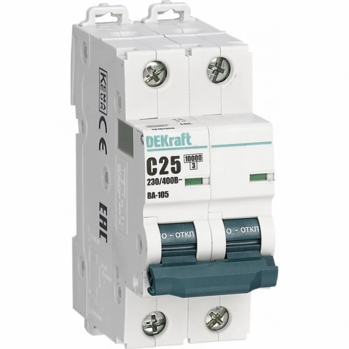 Автоматический выключатель SCHNEIDER ELECTRIC DEKRAFT ВА105-2P-010A-C 13164DEK Автоматический выключатель SCHNEIDER ELECTRIC DEKRAFT ВА105-2P-010A-C 13164DEK